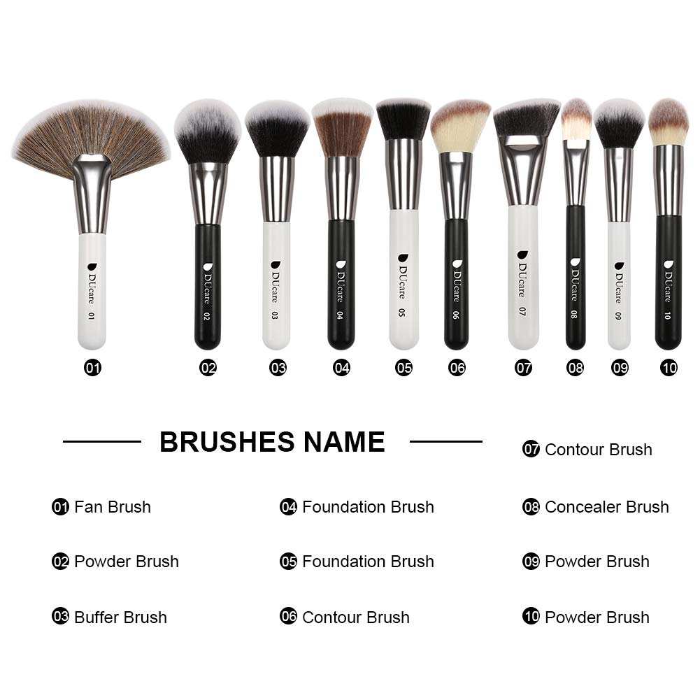 DUcare Panda blush brush delivers precise color placement and seamless blending