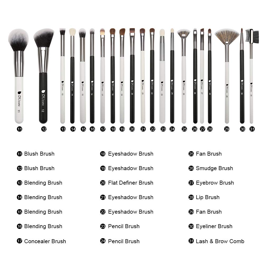 DUcare Panda eyeshadow brush helps sculpt lids with smooth transitions