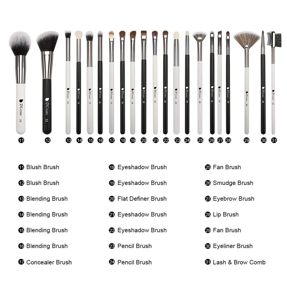 DUcare Panda eyeshadow brush helps sculpt lids with smooth transitions