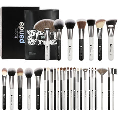 DUcare Panda 31Pcs brush set package display for complete makeup routines on-the-go