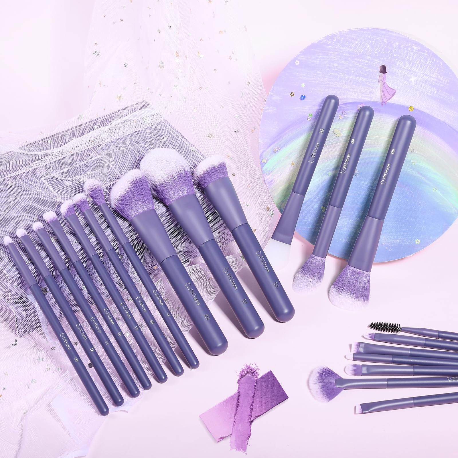 DUcare included storage bag keeps brushes organized for travel
