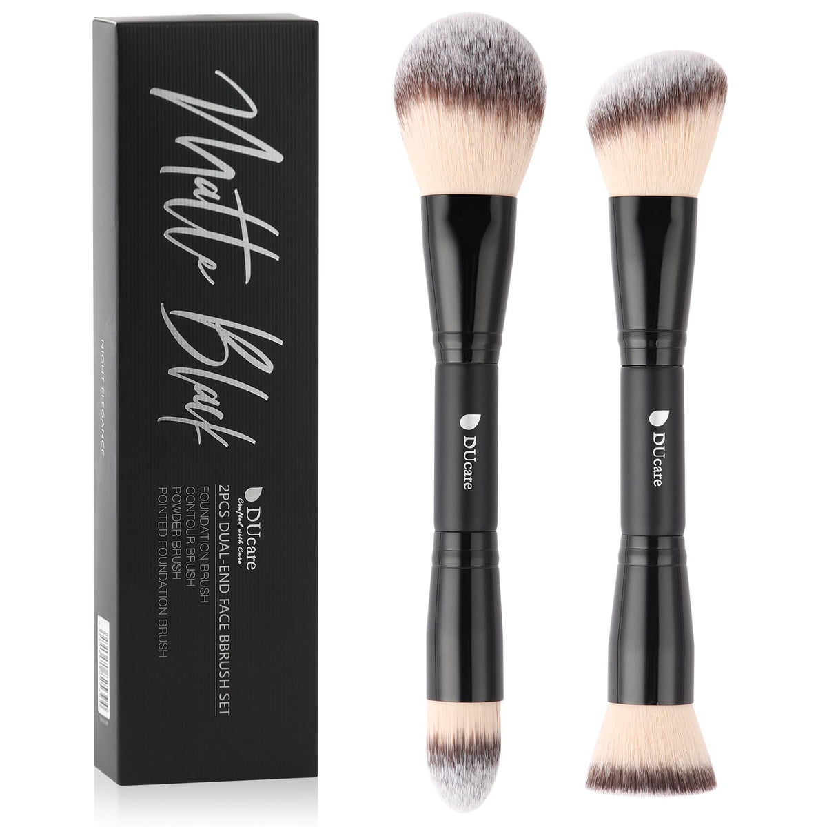 DUcare duo-end foundation brush for flawless base application