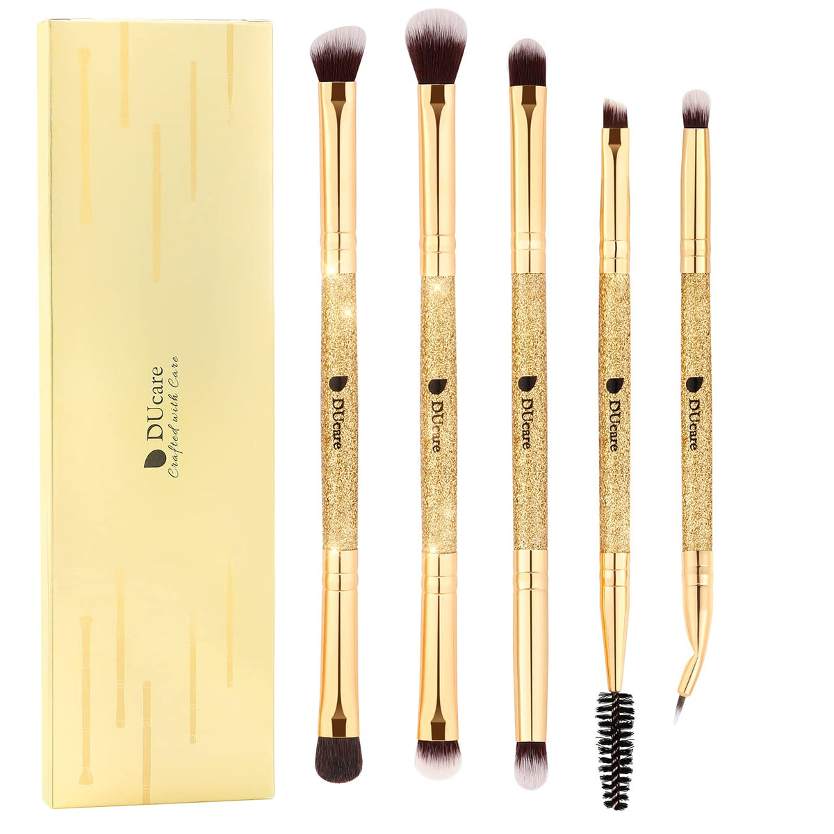 DUcare Eyeshadow Brush Set full kit enables precise color application and blending.