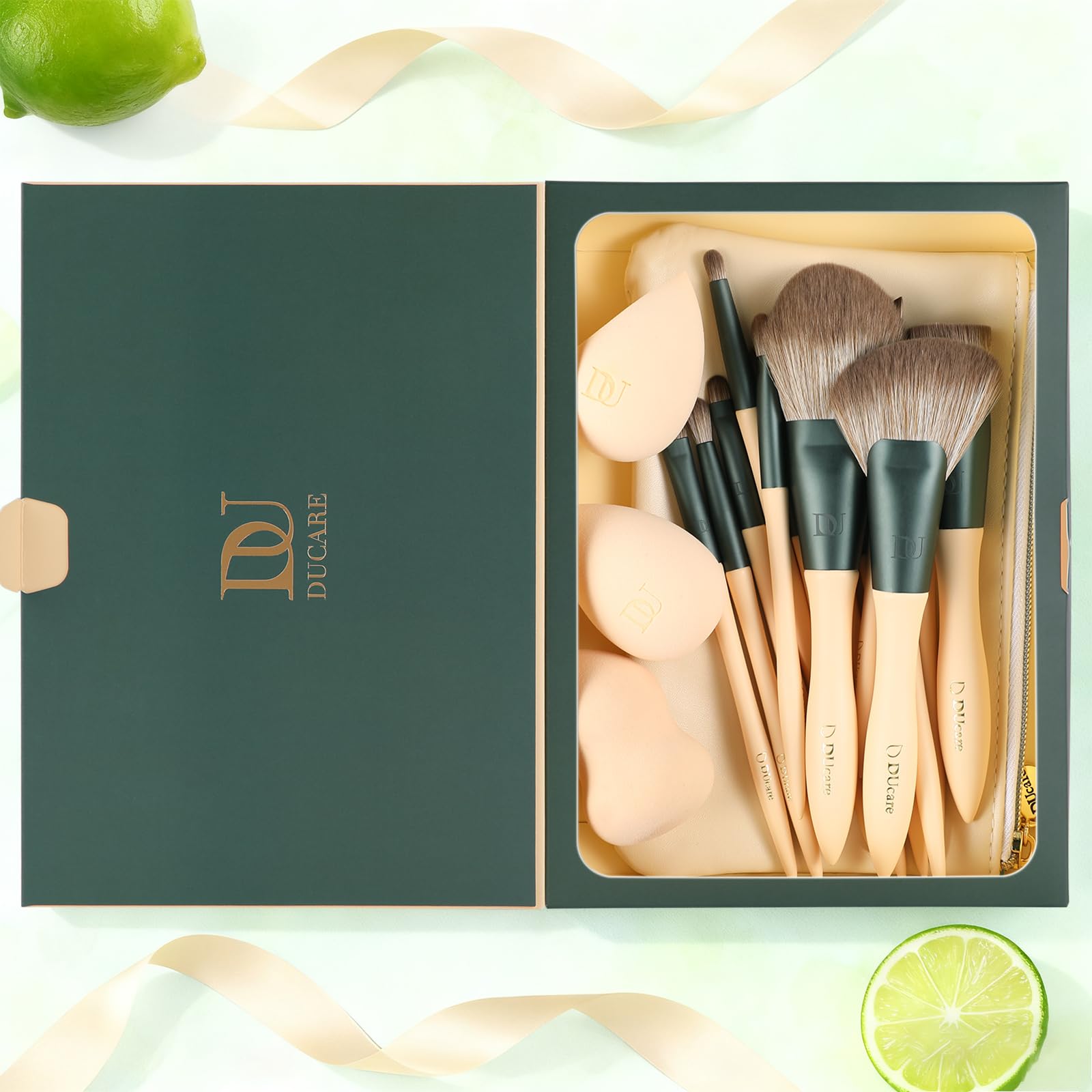 DUcare face brushes including powder and foundation for even complexion