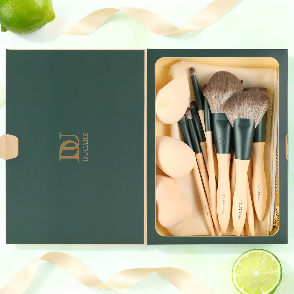 DUcare face brushes including powder and foundation for even complexion