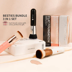 DUcare flat-top dense-head brush for precise buffing and flawless coverage