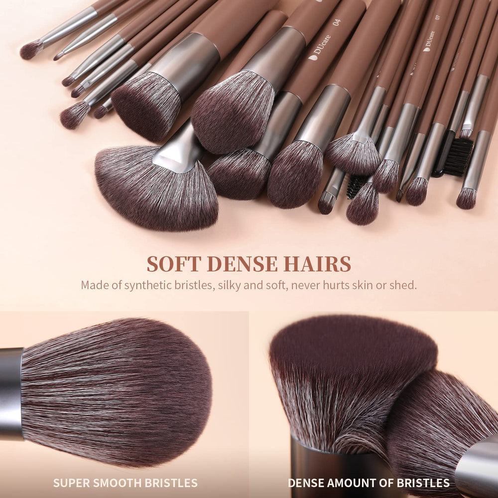 DUcare premium synthetic bristles feel soft and dense.