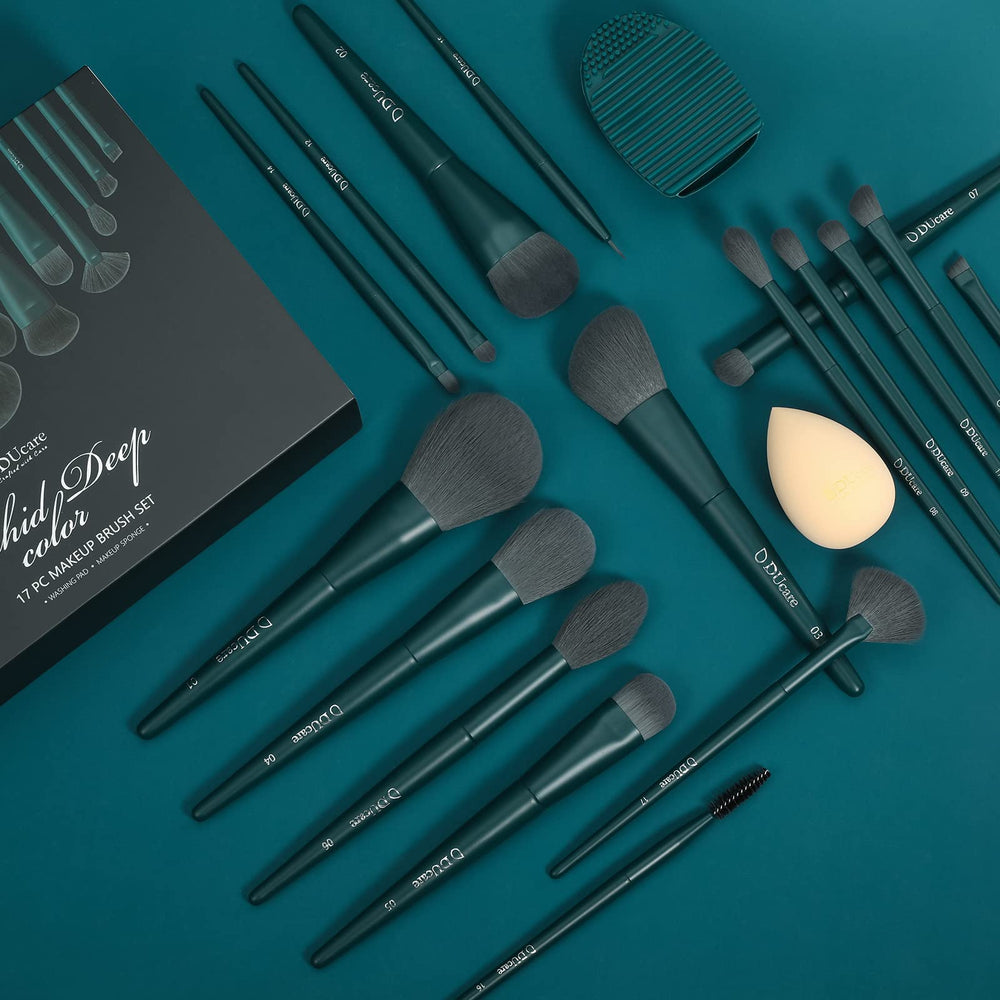 DUcare vegan cruelty-free logo emphasizes ethical sourcing and quality brushes.