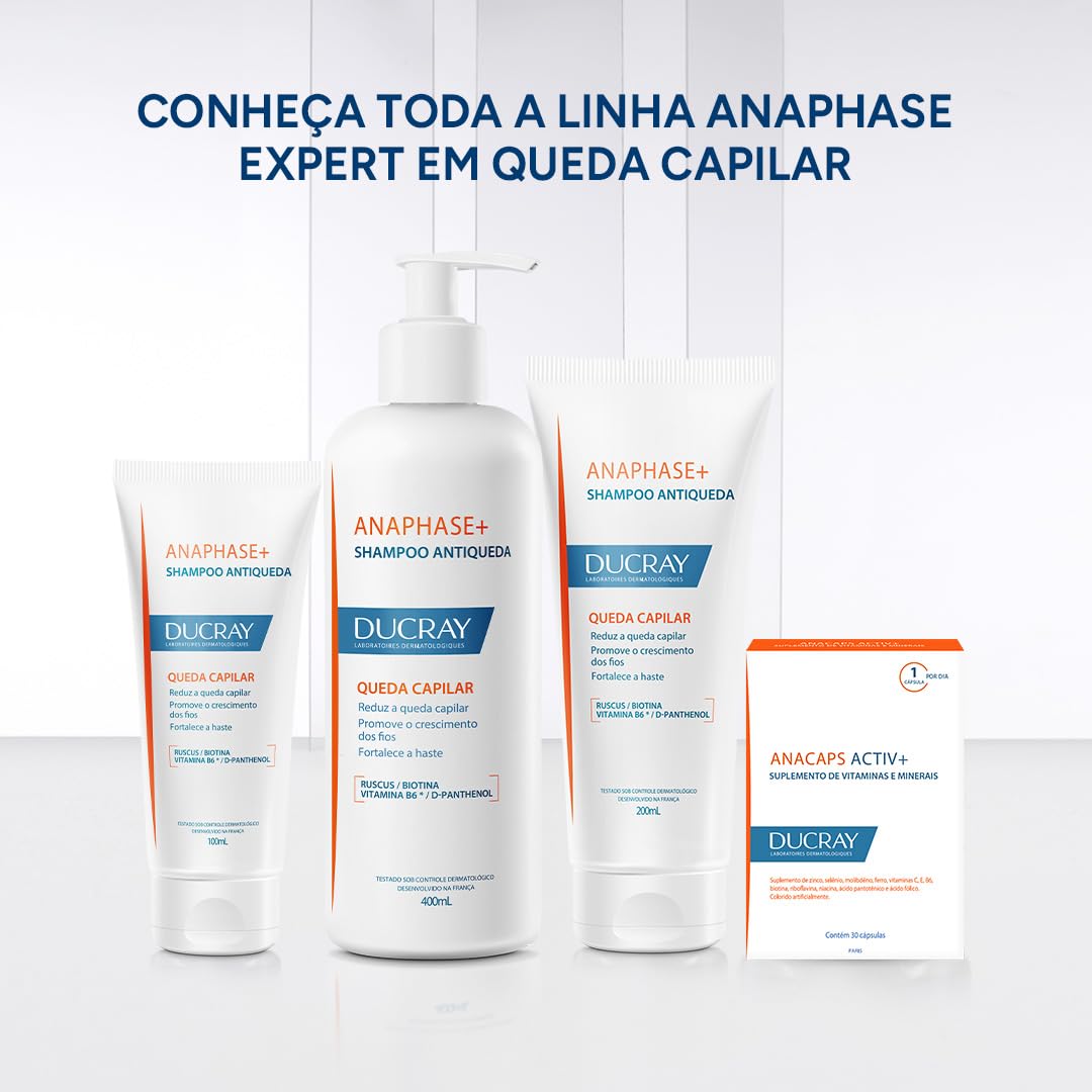 Ducray Anaphase+ Shampoo close-up of texture and sensitive scalp care