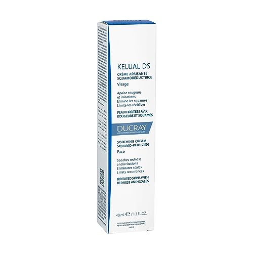 Ducray Kelual DS cream application scene demonstrates twice-weekly maintenance use.