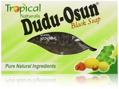 Dudu-Osun black soap bar cross-section reveals a creamy lather-ready texture