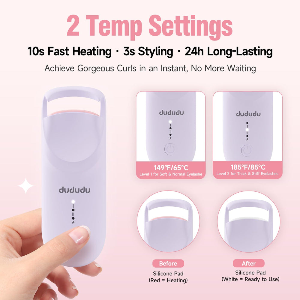 DUDUDU Type-C recharge enables quick power-ups for busy mornings.