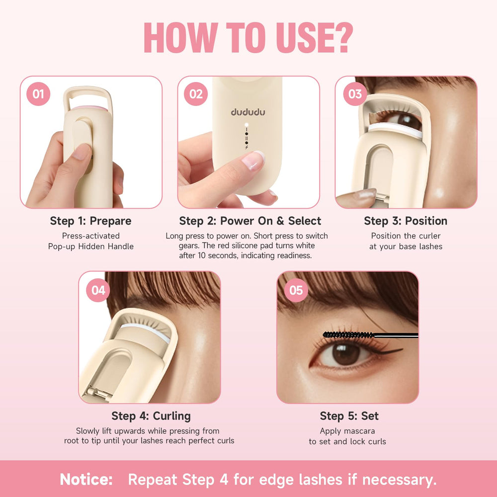 DUDUDU RoHS-certified eyelash curler ensuring safety and quality