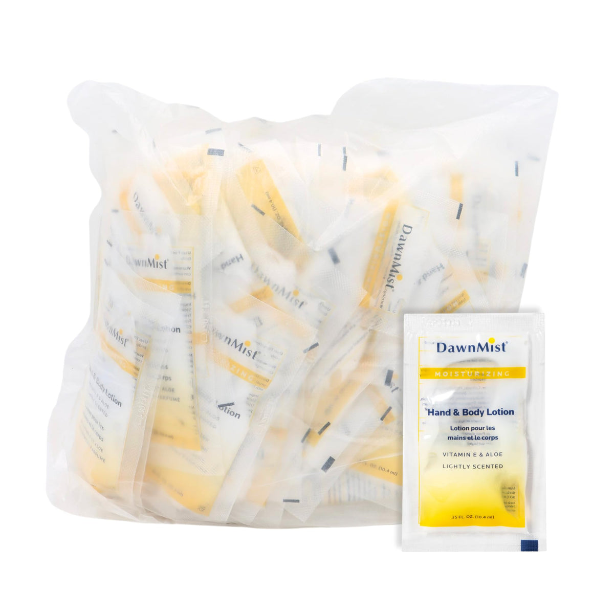 Dukal DawnMist bulk packaging demonstrates economical daily moisturization.