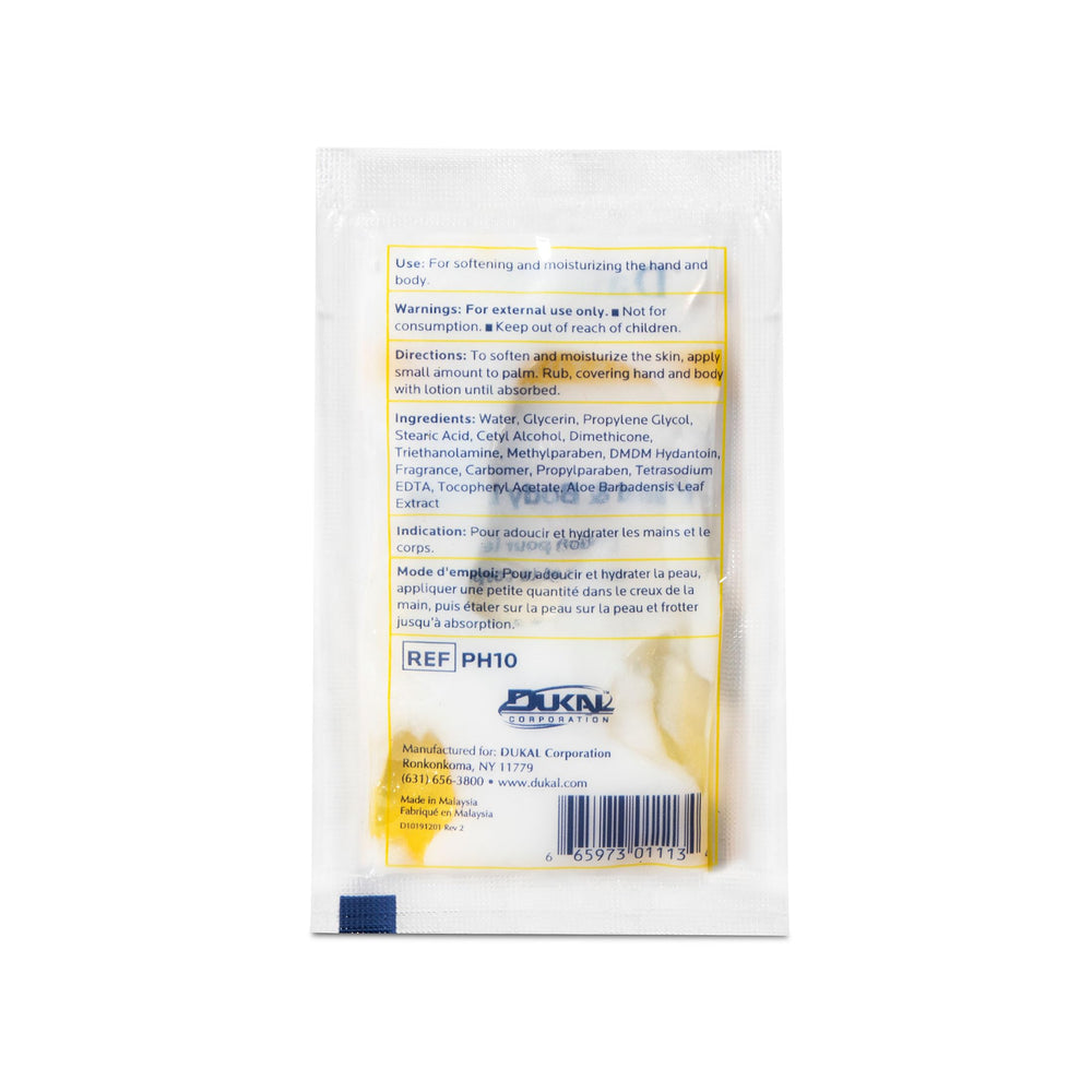 Dukal DawnMist fast-absorbing swatch demonstrates quick hydration.