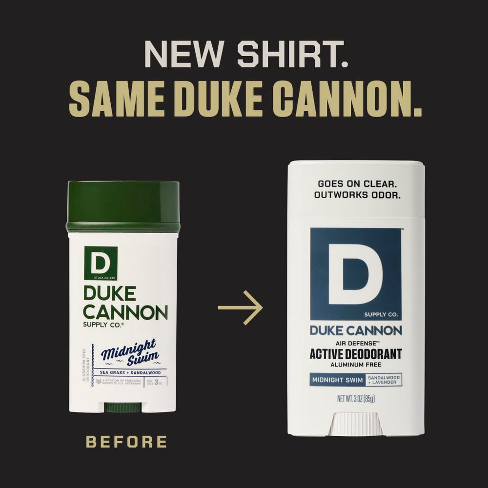 Duke Cannon Alpine Air Cedarwood label detail.