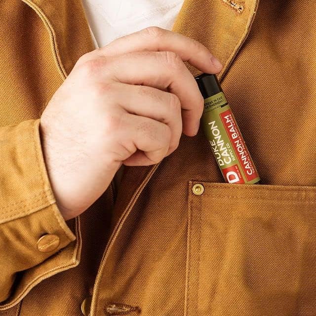 Duke Cannon Balm Tactical ingredients close-up with organic beeswax and coconut oil