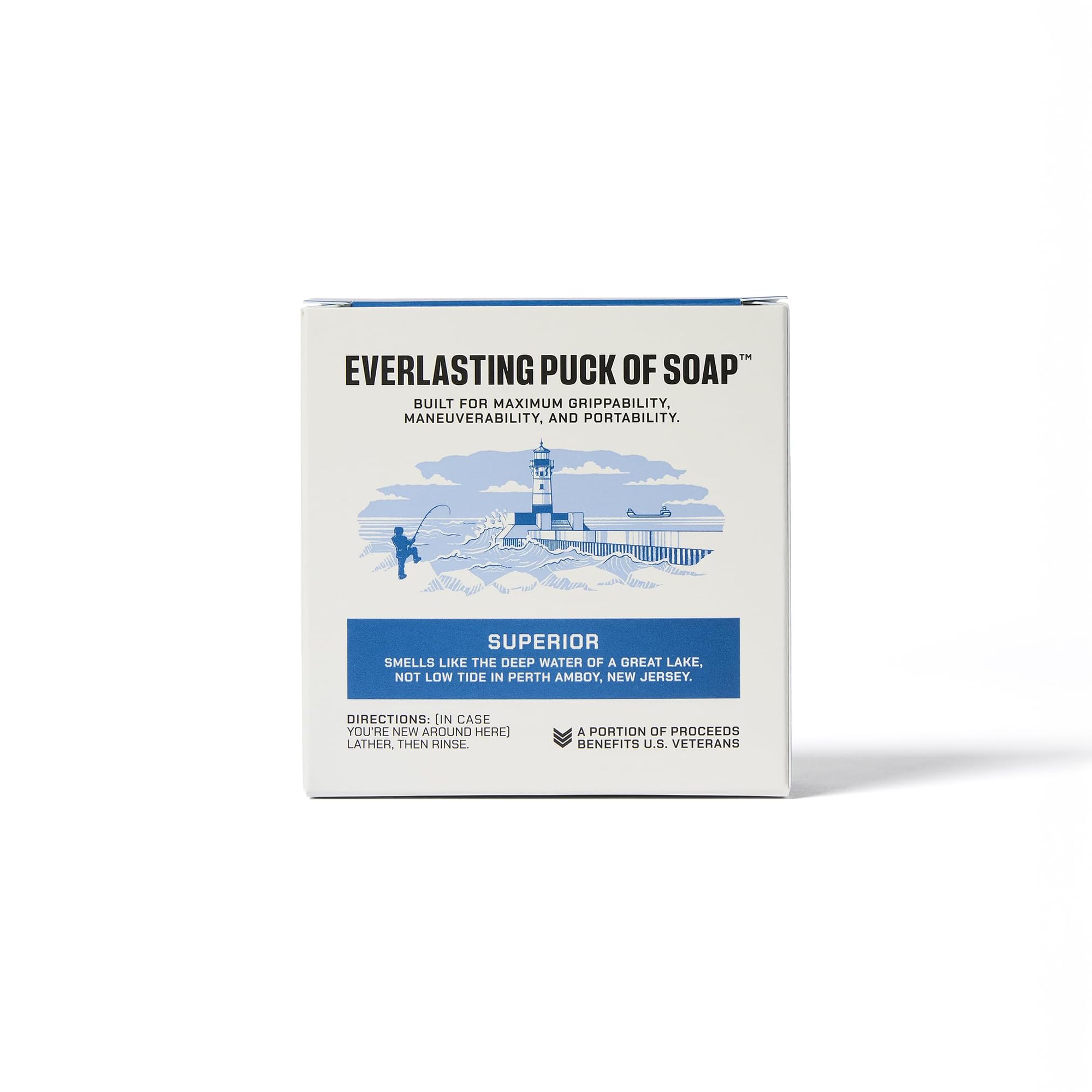 Duke Cannon triple-milled puck delivers rich lather to refresh skin.