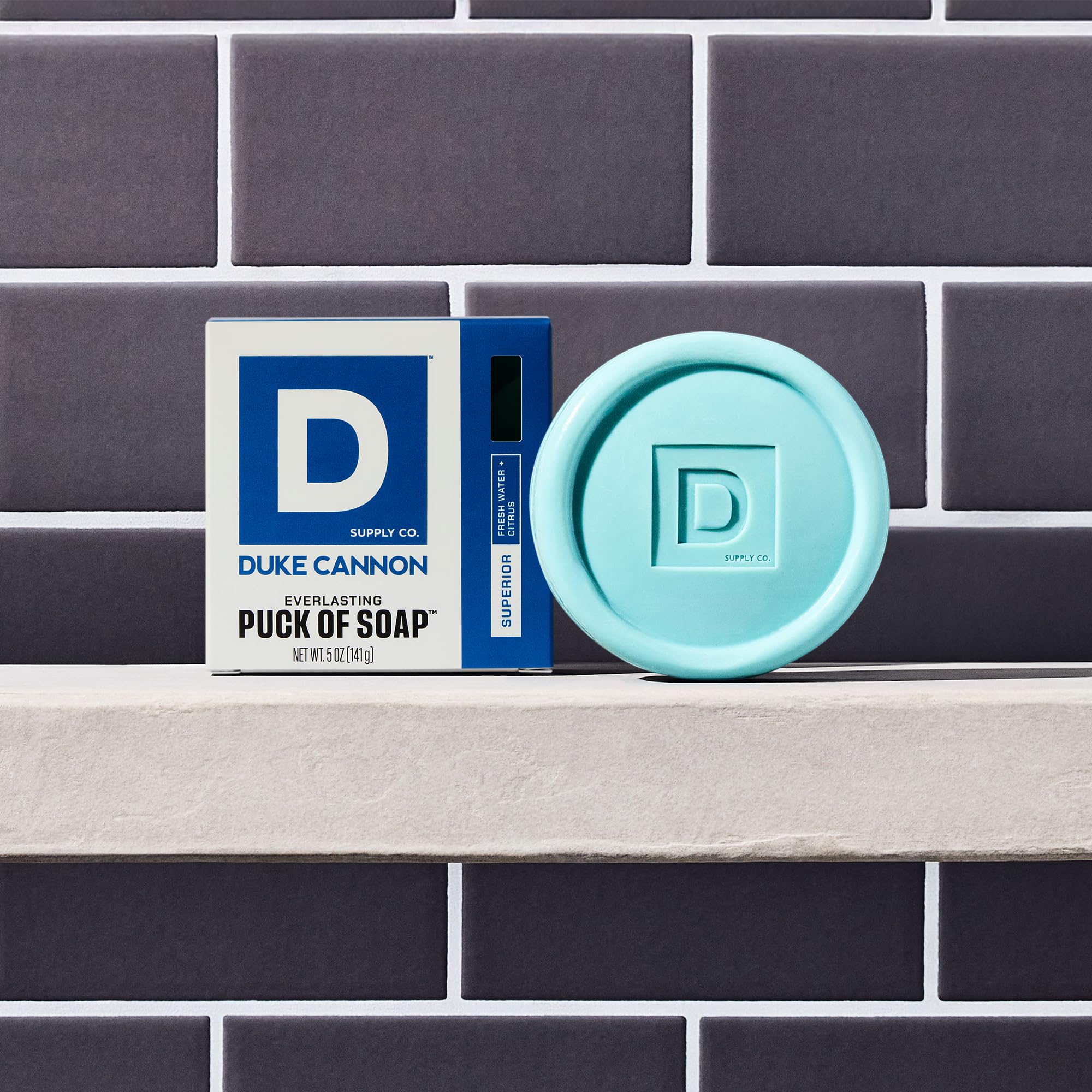 Duke Cannon Bar Soap Puck is durable and long-lasting for daily use.