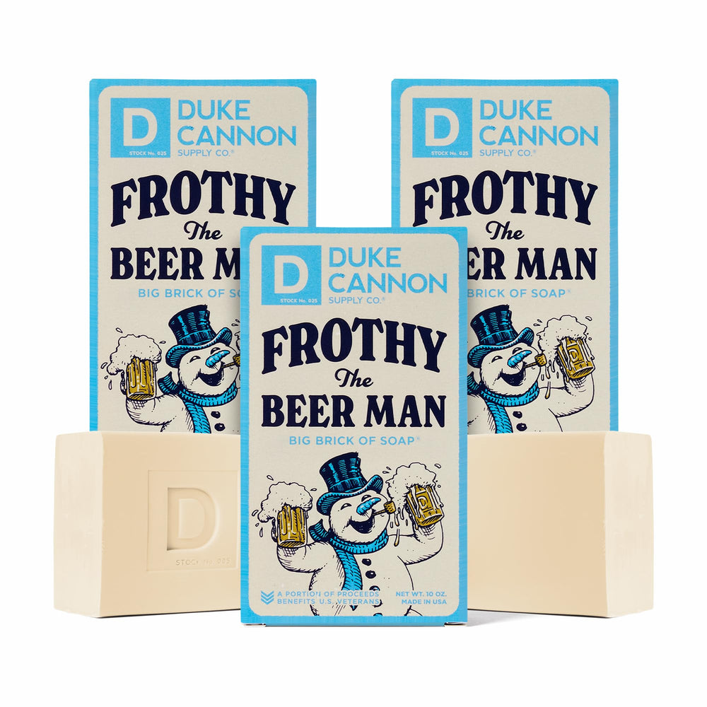 Duke Cannon Big Brick Soap 10oz bar ready for daily, long-lasting cleansing.