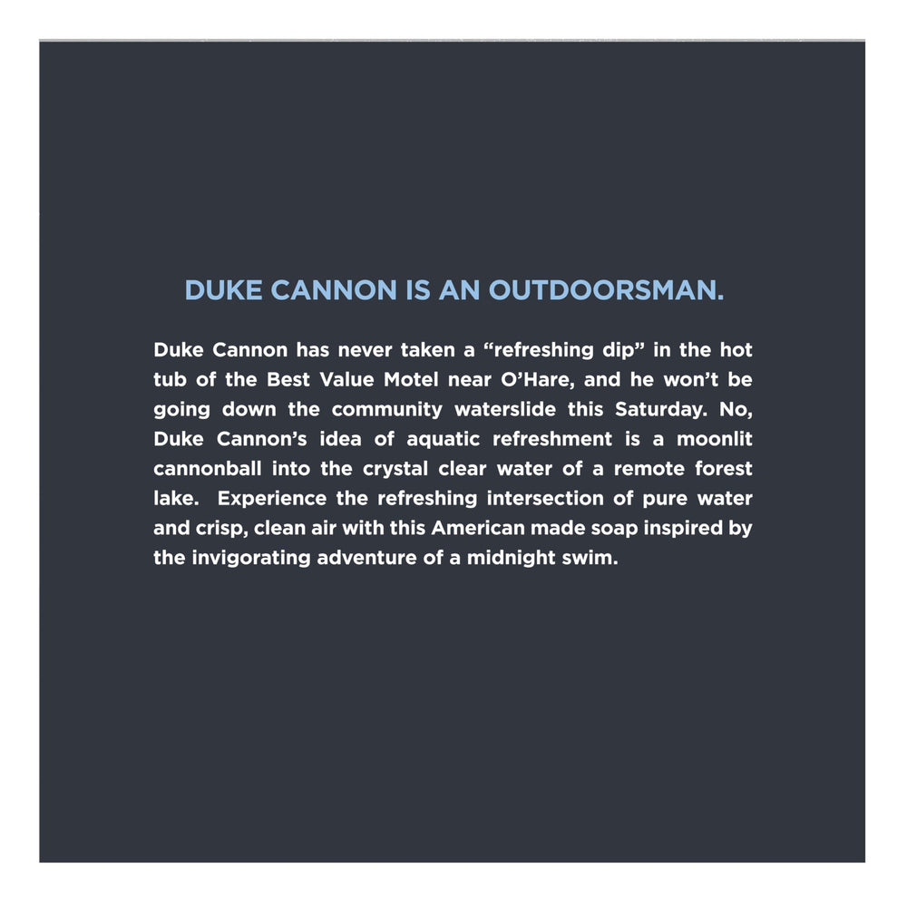 Duke Cannon 3-pack display showing practical value