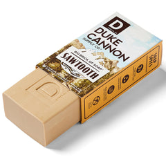 Duke Cannon Big Brick of Soap Alpine Air pack highlights refreshing scent for invigorating showers.