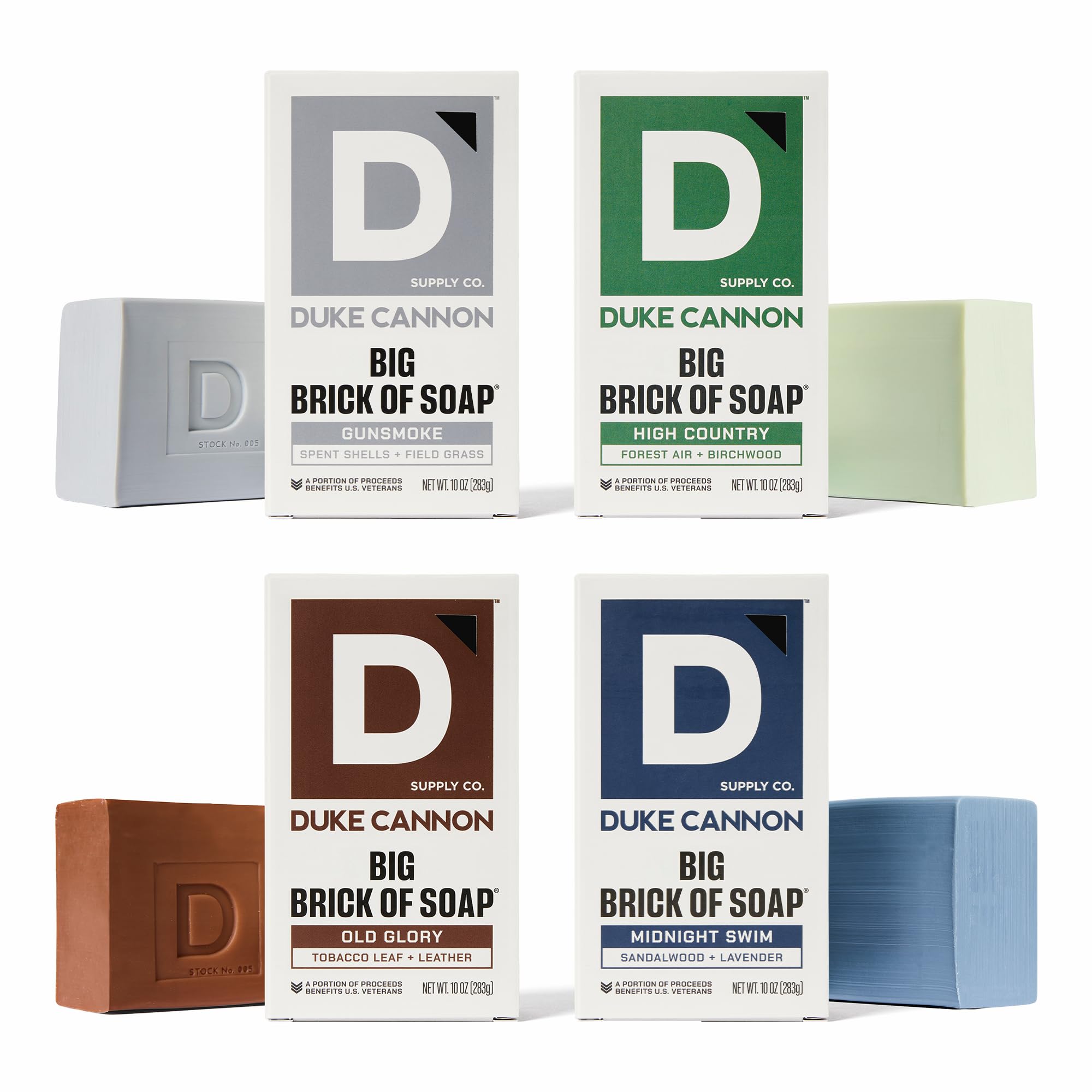 Duke Cannon Big Brick Soap Campfire image highlights warm, smoky scent for rugged morning routines.