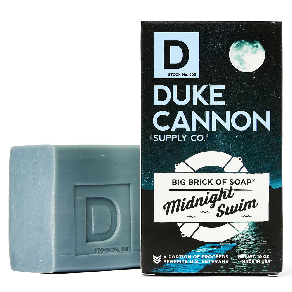 Duke Cannon 10 oz bar with citrus-cedar scent for daily use