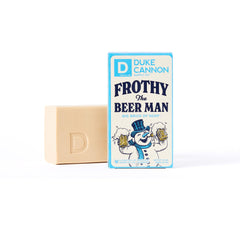 Duke Cannon Big Brick Soap woodsy sandalwood scent enhances post-shower fragrance.