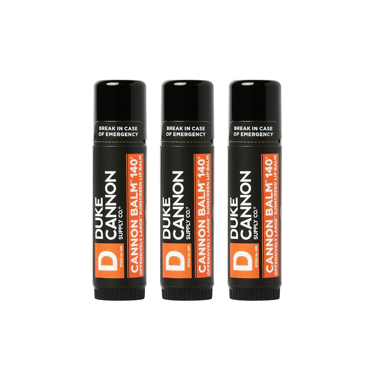 Duke Cannon Cannon Balm 140° blood orange mint pack closeup for rugged work