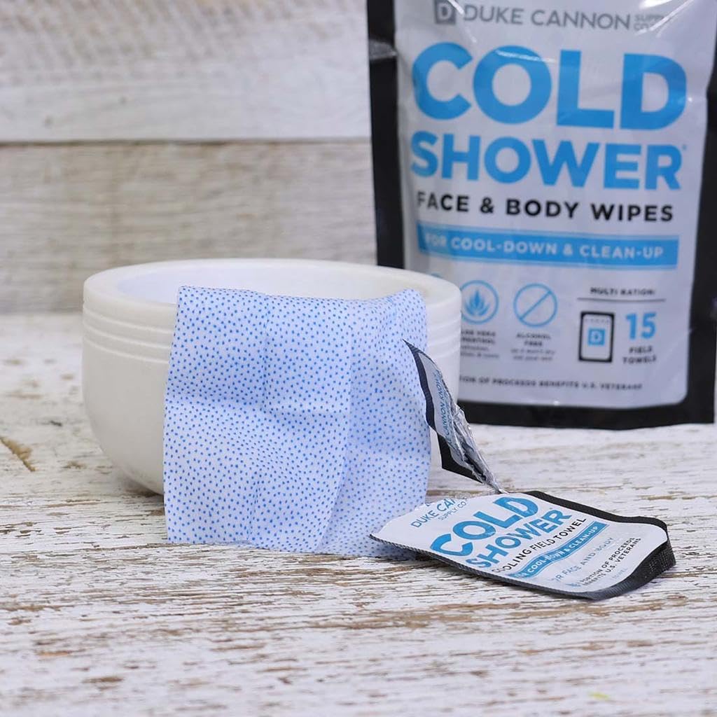 Duke Cannon Cold Shower Towels no rinse use ideal for gym or camping