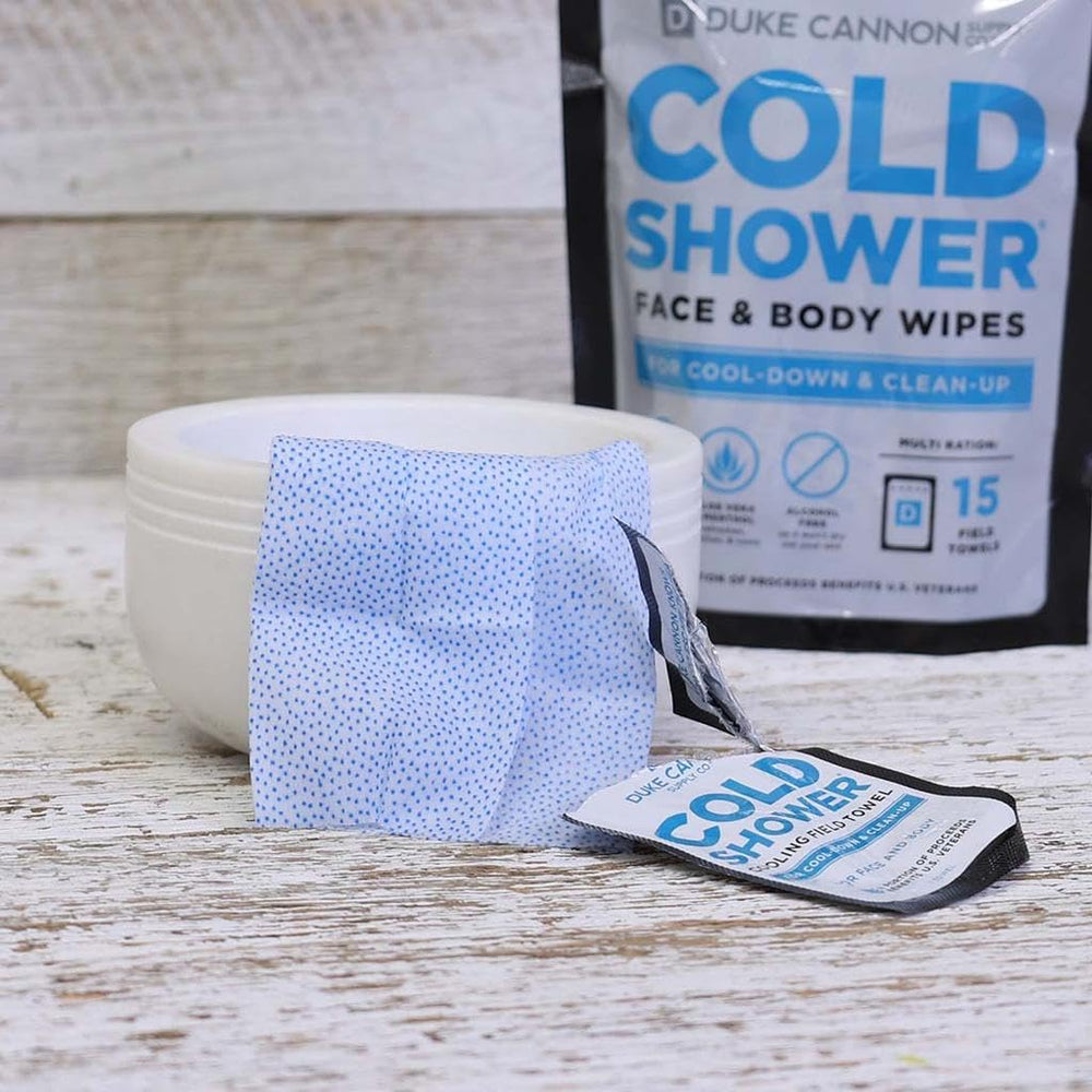 Duke Cannon Cold Shower Towels no rinse use ideal for gym or camping