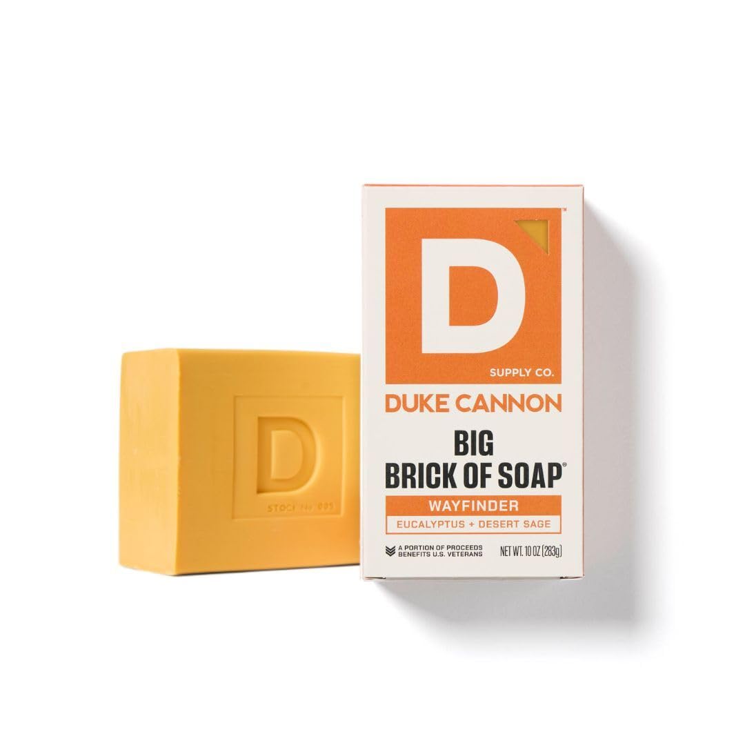 Duke Cannon High Country bar soap 10oz with cedar scent for outdoorsy mornings.