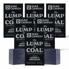 Duke Cannon Lump of Coal soap with charcoal for deep cleansing and hydration.