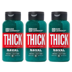 Duke Cannon Naval Supremacy body wash bottle-front view offers bold all-day freshness.