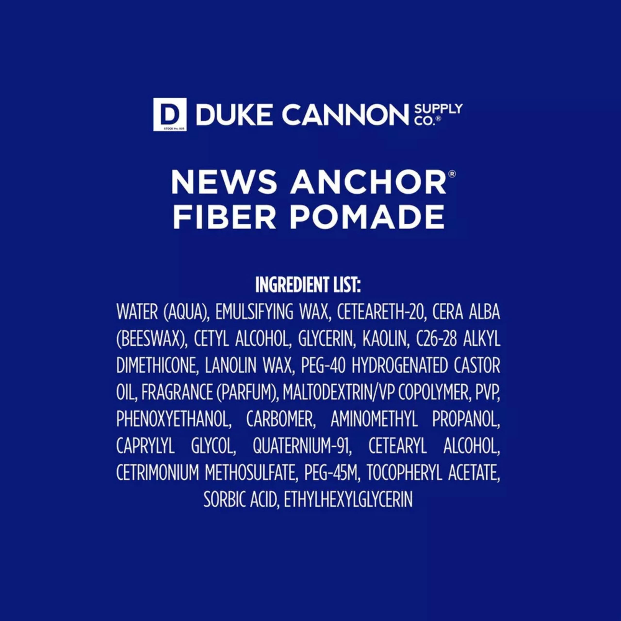 Duke Cannon Fiber Pomade adds volume and texture for fuller hair