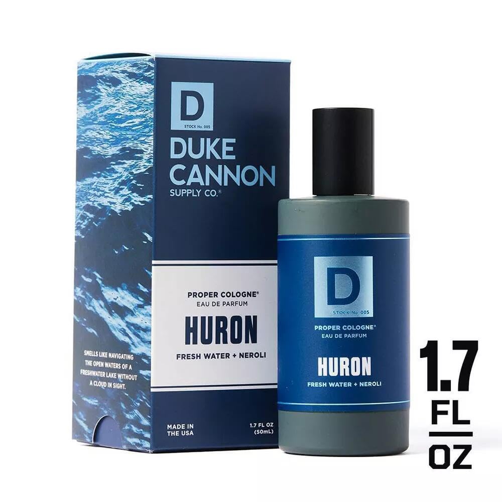 Duke Cannon Proper Cologne Huron model-application demonstrates versatility across settings.