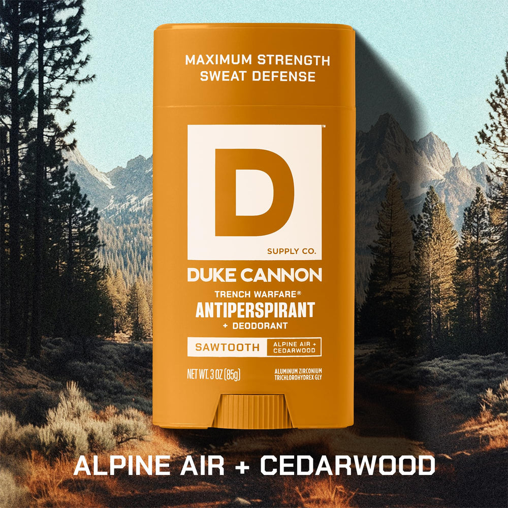 Duke Cannon Sawtooth 2 pack packaging for convenient protection on the go