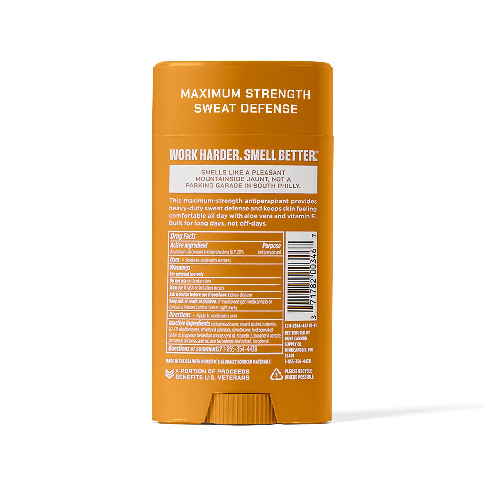 Duke Cannon Sawtooth is cruelty-free and free from parabens and phthalates