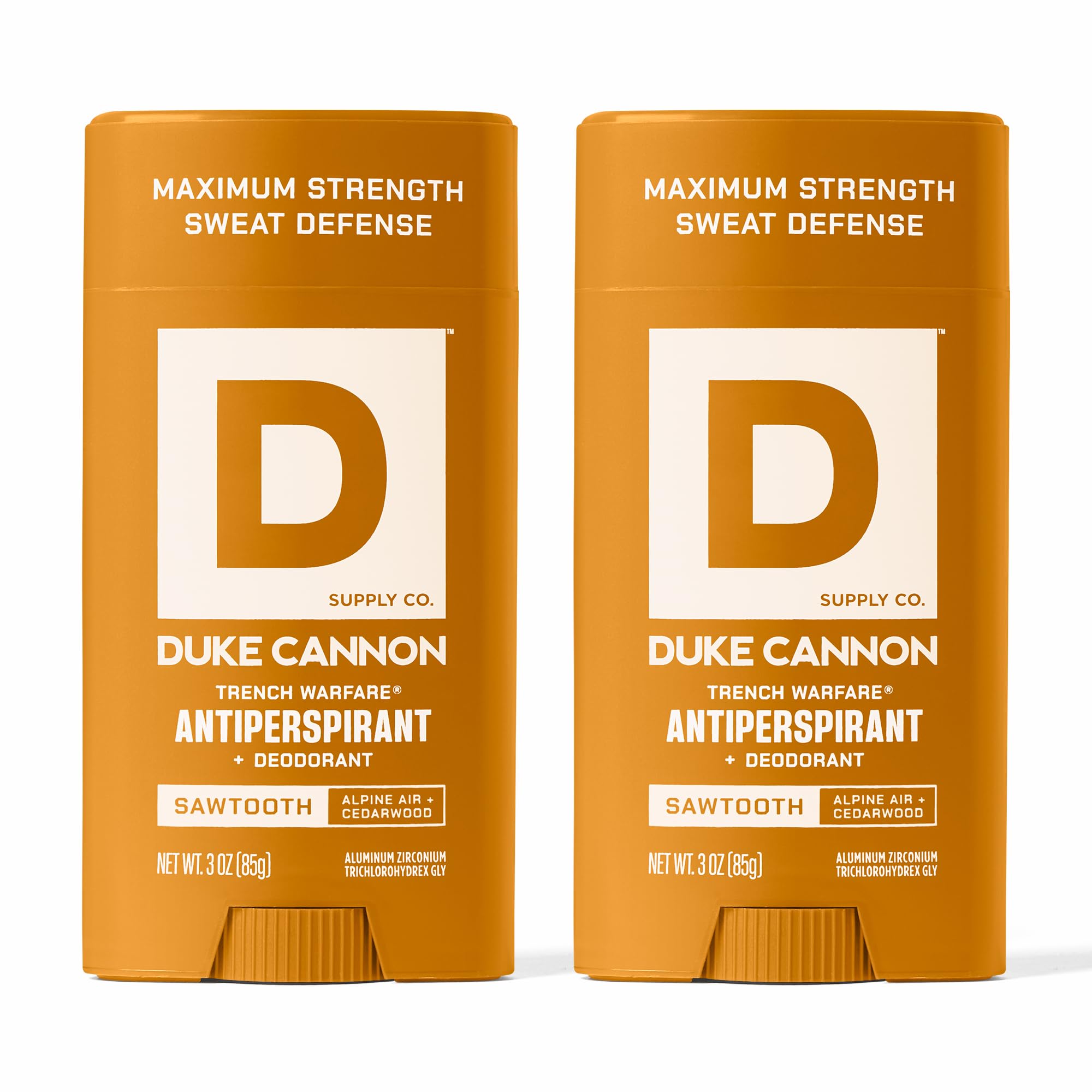 Duke Cannon Sawtooth deodorant stick delivers long lasting odor control for daily wear
