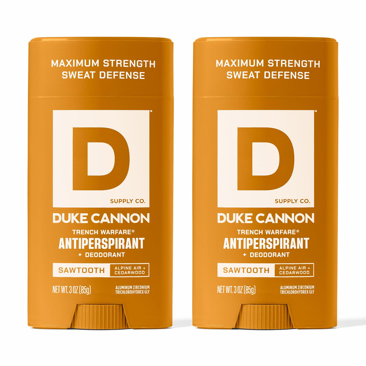 Duke Cannon Sawtooth deodorant stick delivers long lasting odor control for daily wear