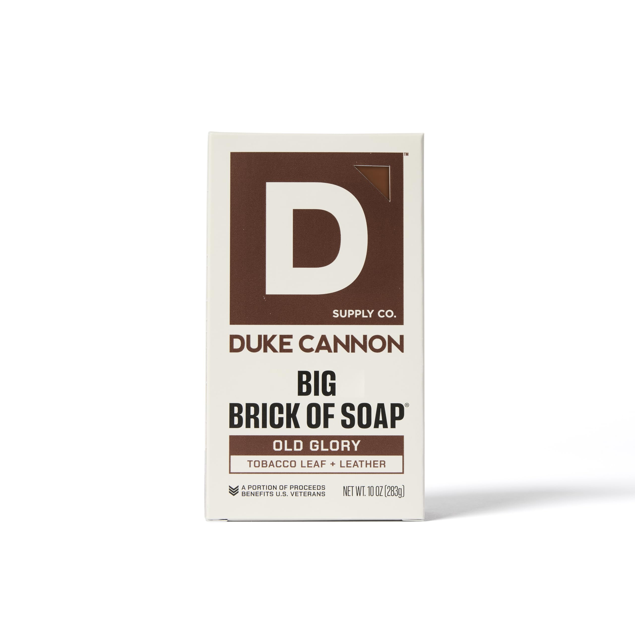 Duke Cannon soap in shower demonstrates rich lather and cleansing potential.