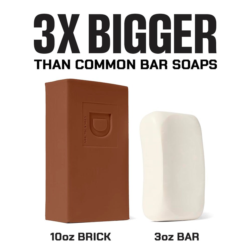 Duke Cannon three-pack packaging highlights convenient, value-packed shower routine.