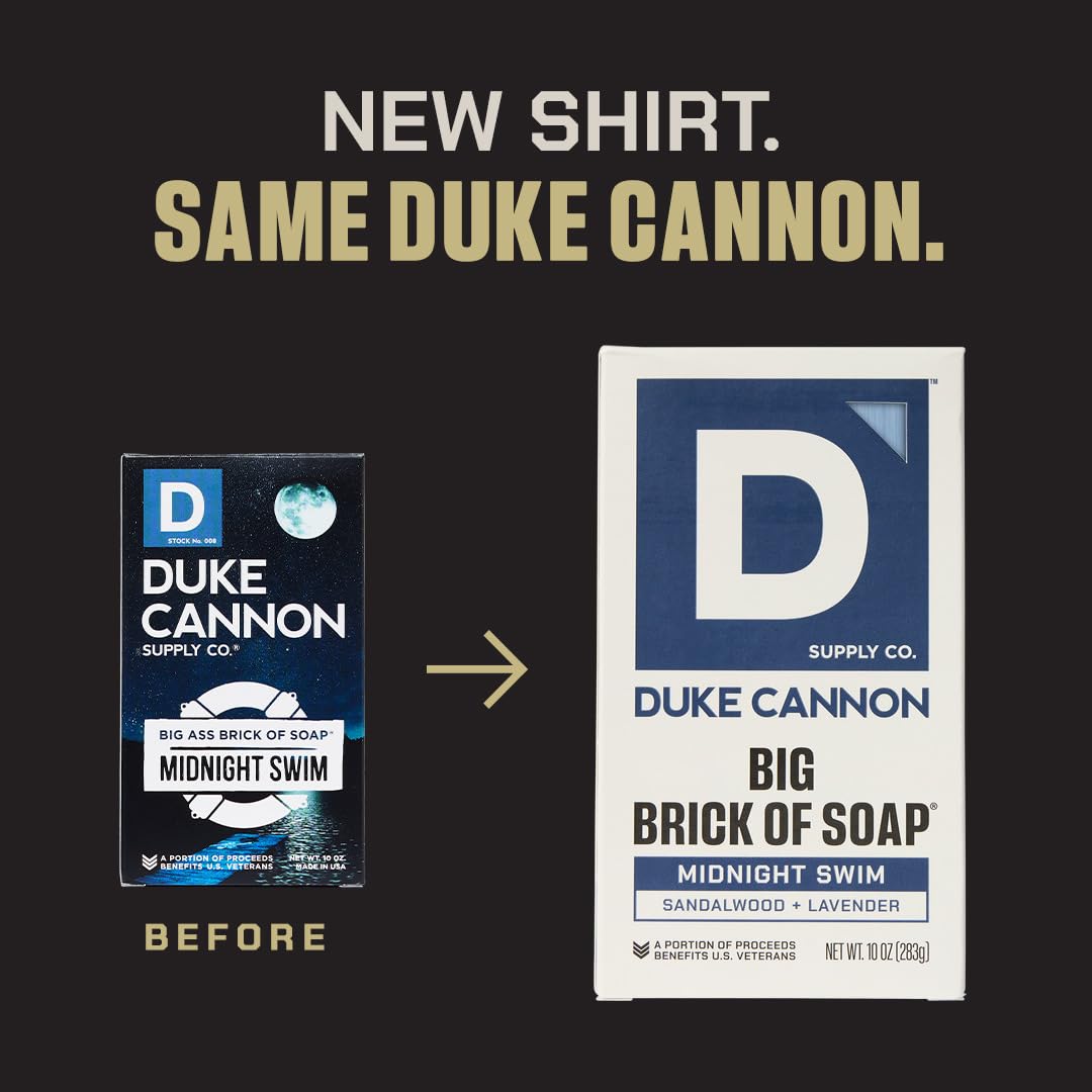 Duke Cannon Naval Diplomacy bar features oceanic scent and steel-cut grains for grip