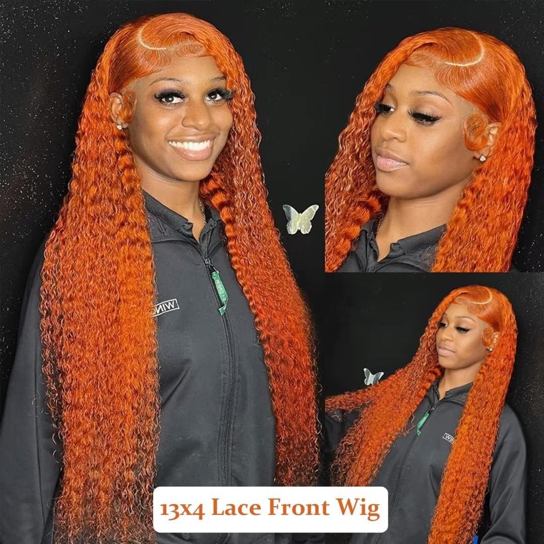 DULTEV Ginger Orange Lace Front Wig ready-to-wear daily look.
