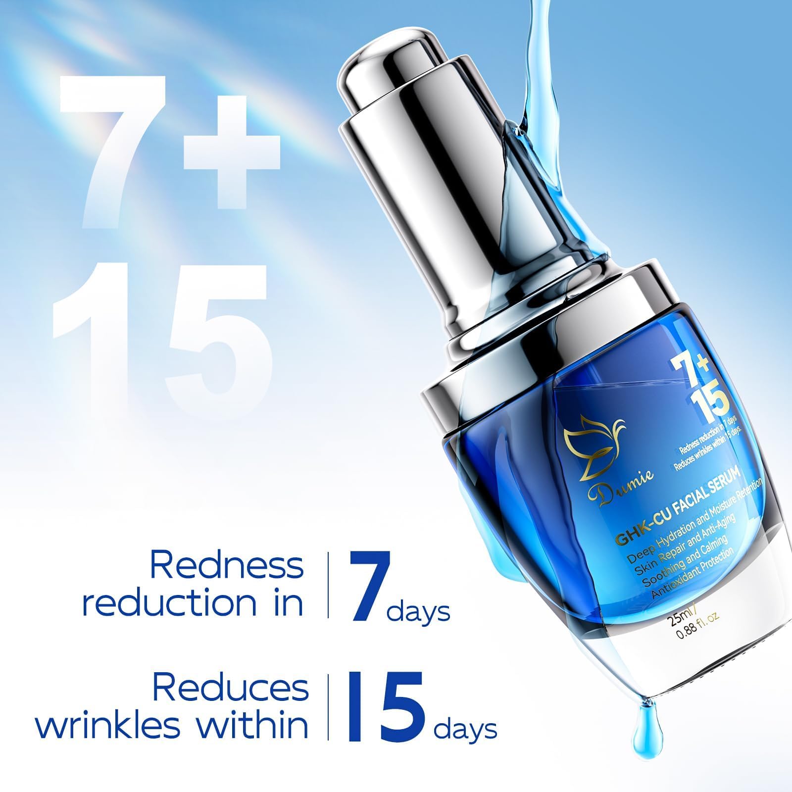 Dumie creamy texture gliding smoothly on skin during application.