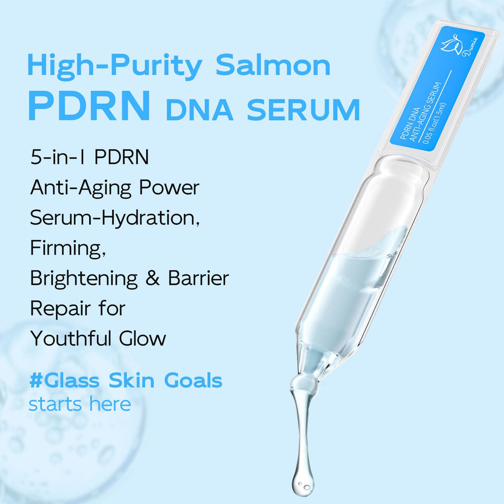 Dumie serum tubes packaging open shows fresh actives for application