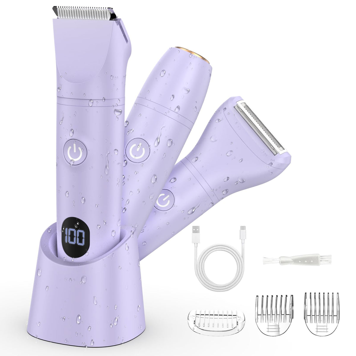 Dumite bikini trimmer long hair trim head for precise, smooth body shaping.