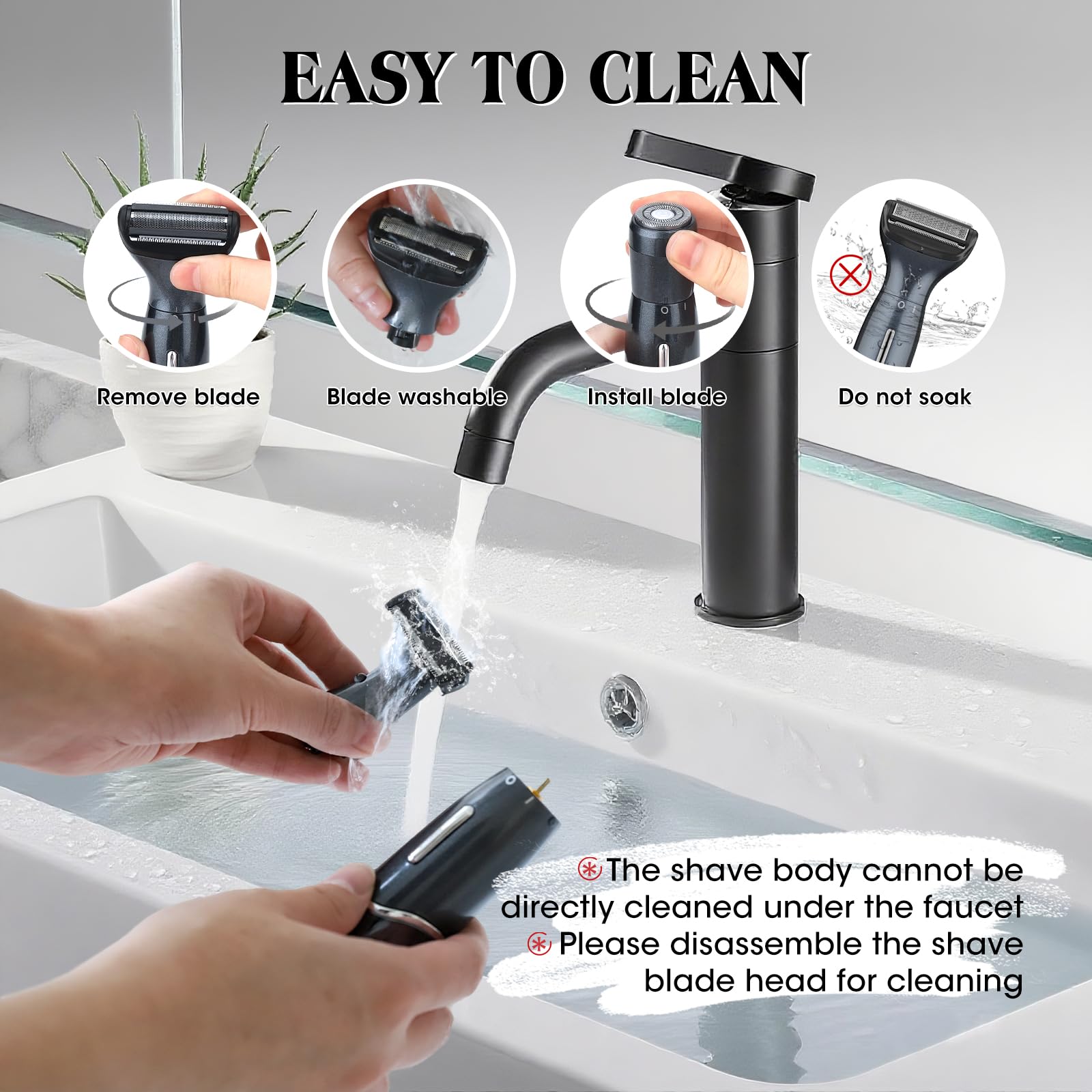 Dumite Manscape Ball Trimmer compact design fits easily in a travel bag.