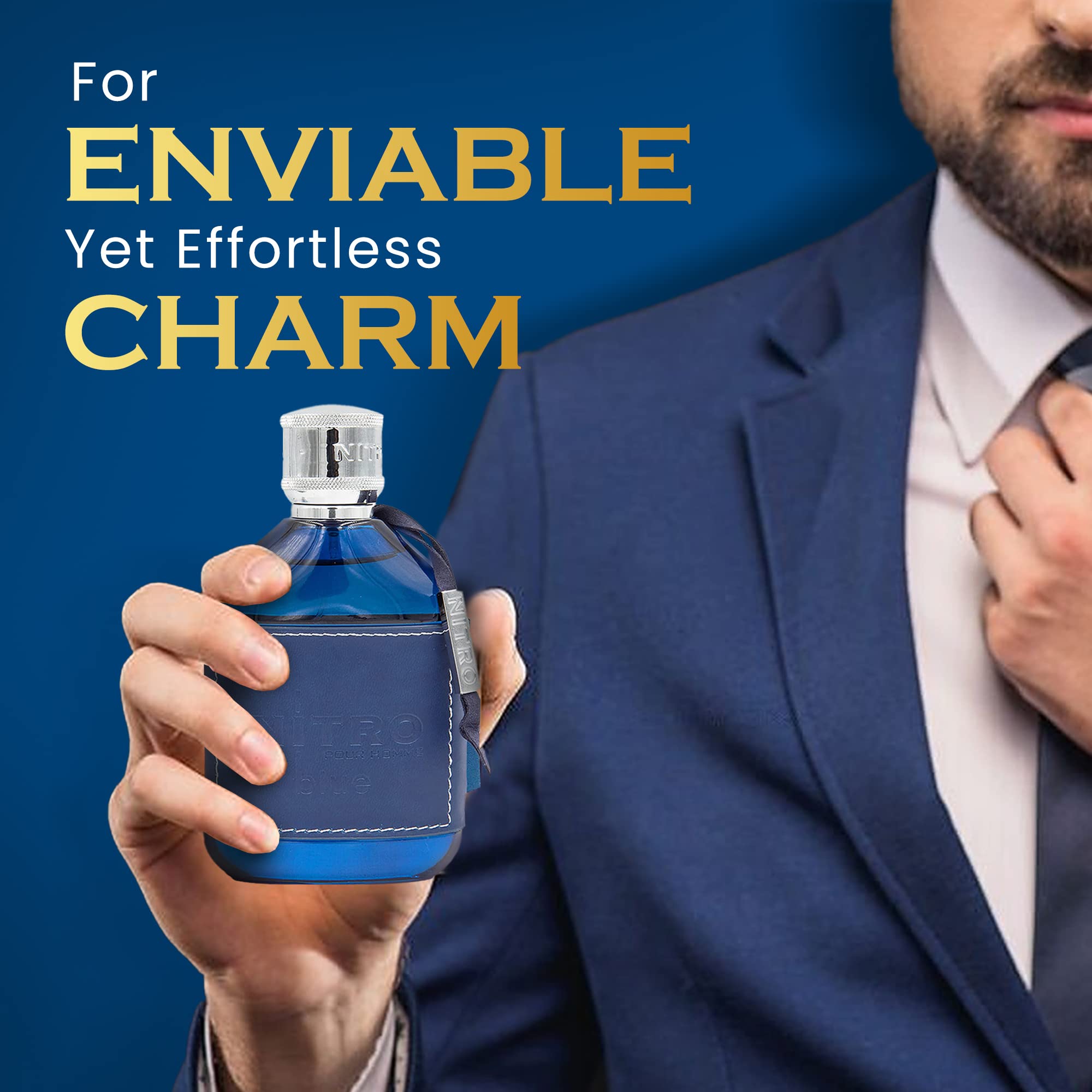 Dumont Nitro Blue application on pulse points for office wear
